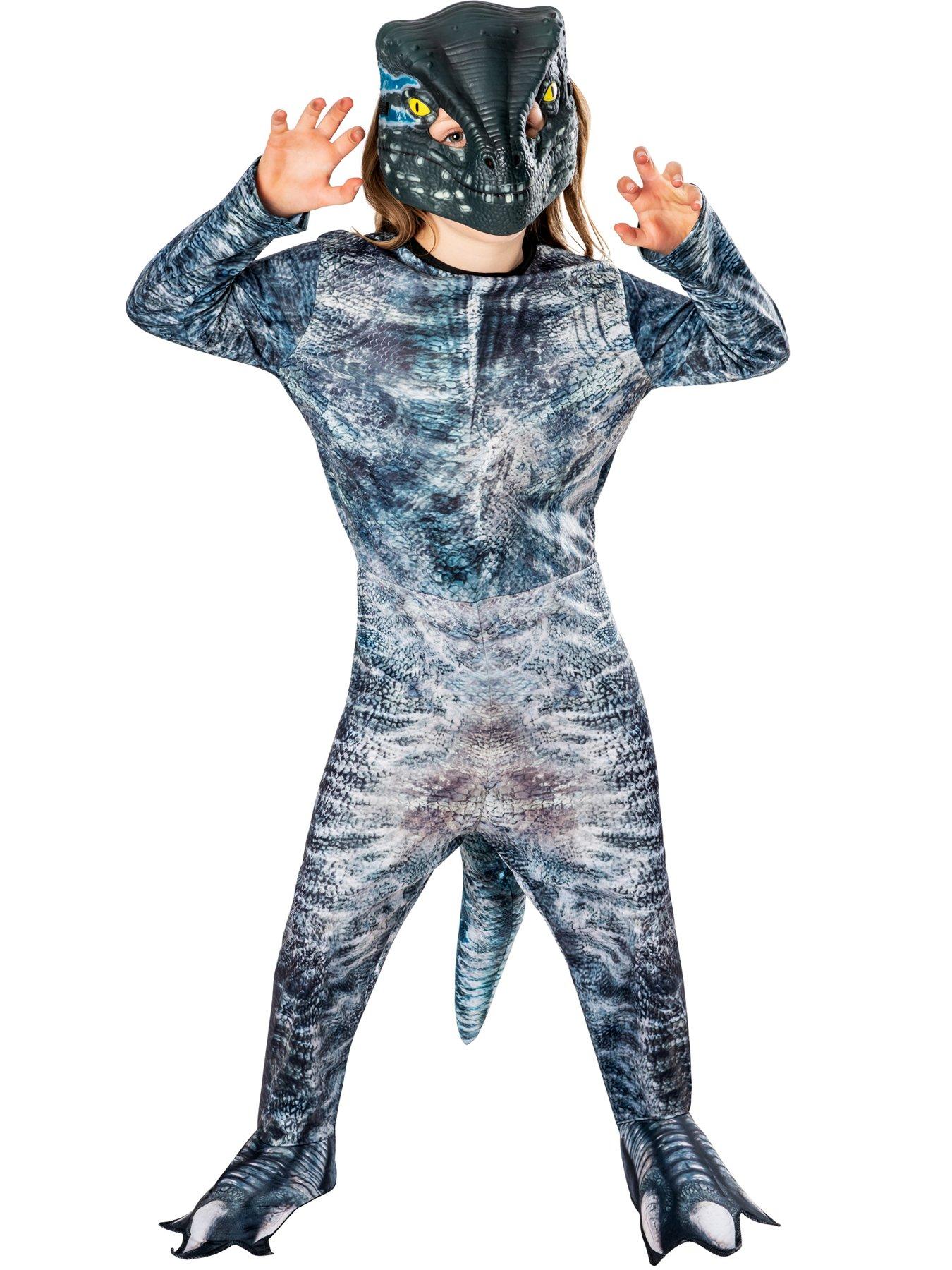 Image 4 of 4 of Velociraptor 'blue' Child Costume