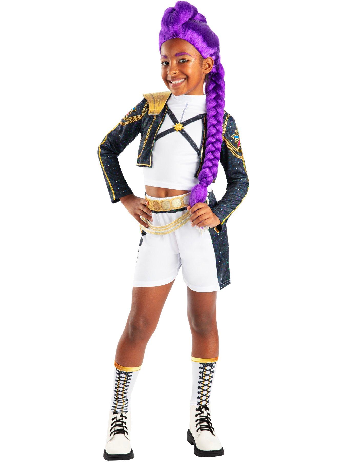Image 1 of 6 of K-Pop Demon Hunters K-Pop Demon Hunters Deluxe Costume &amp; Wig Fancy Dress