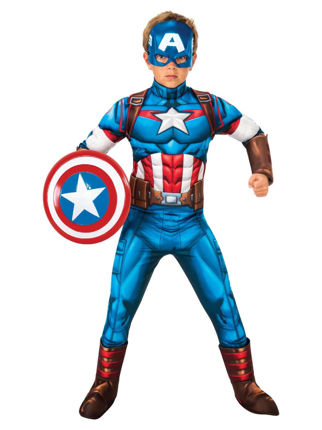 Image 1 of 2 of Captain America Deluxe Child Costume