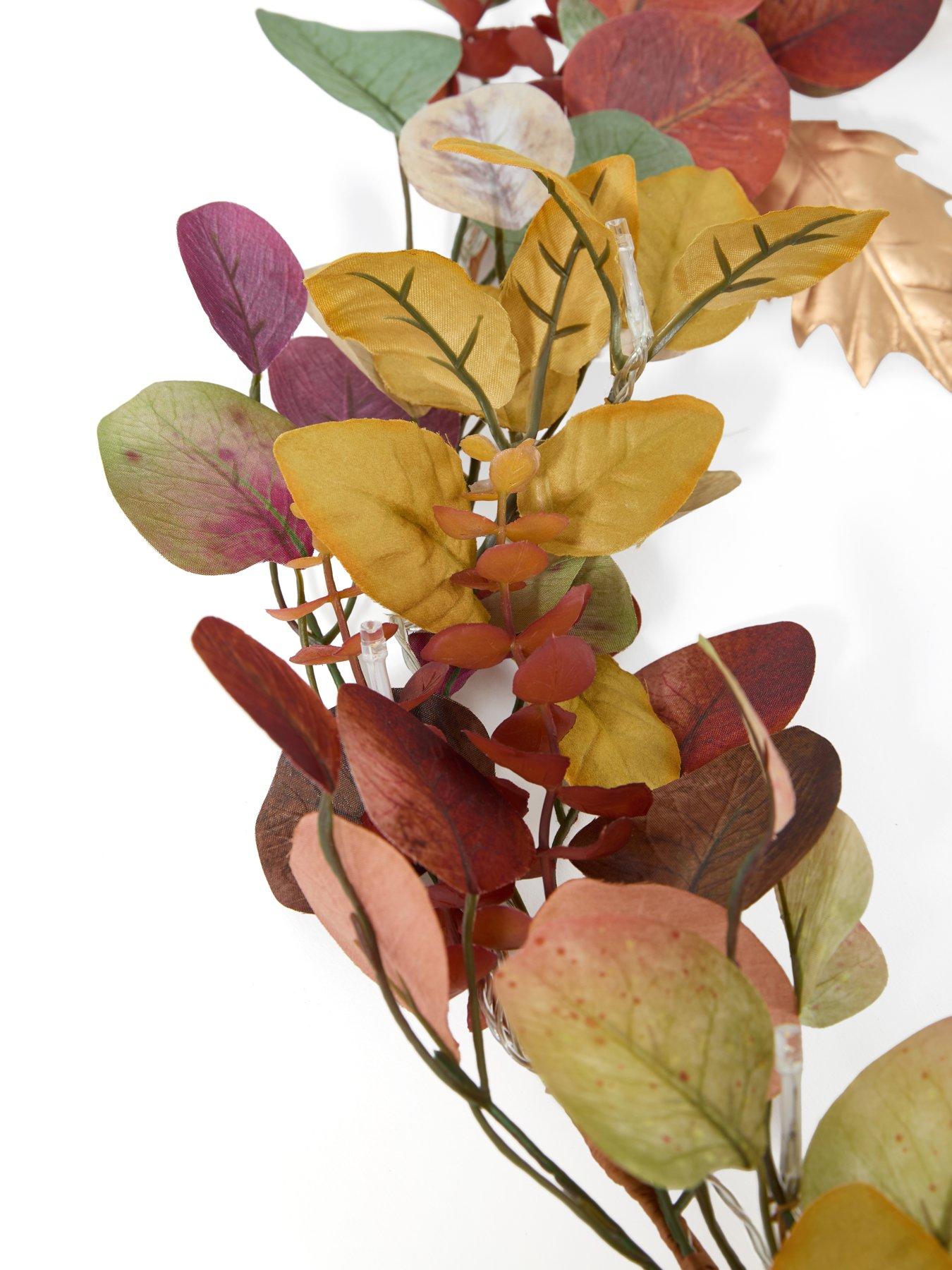 Image 5 of 7 of The Very Collection 6ft Prelit Eucalyptus Autumn Garland