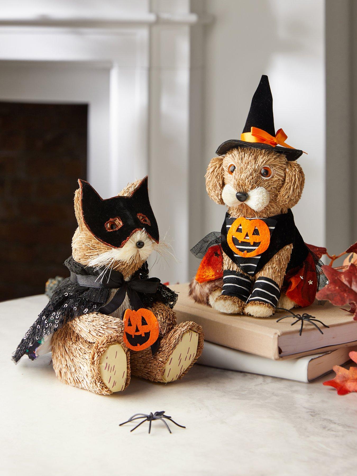 The Very Collection Set of 2 Cat and Dog Halloween Decorations