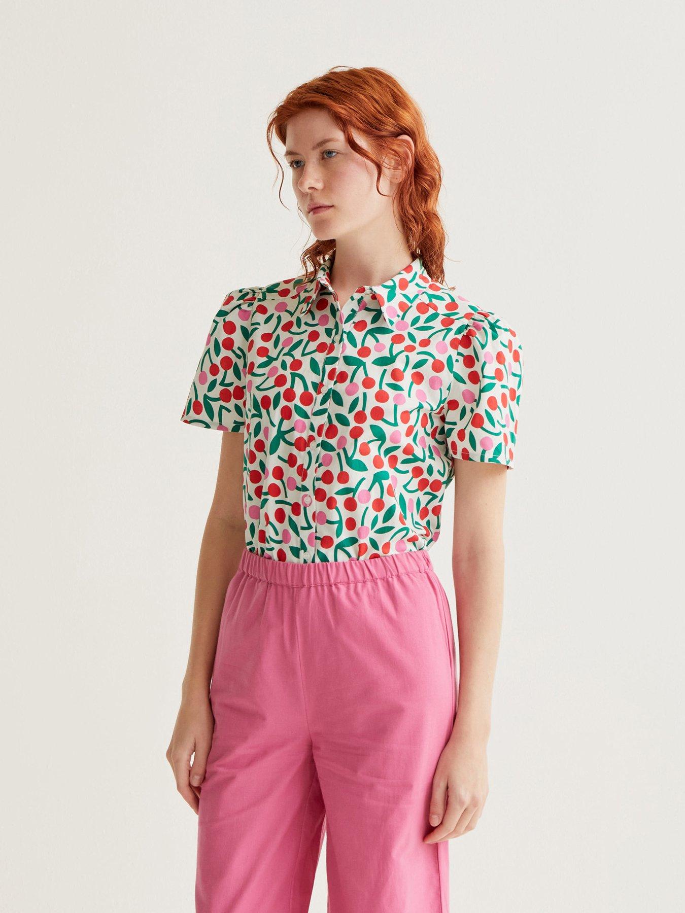 Compania Fantastica Cherries Short Sleeve Shirt - Multi