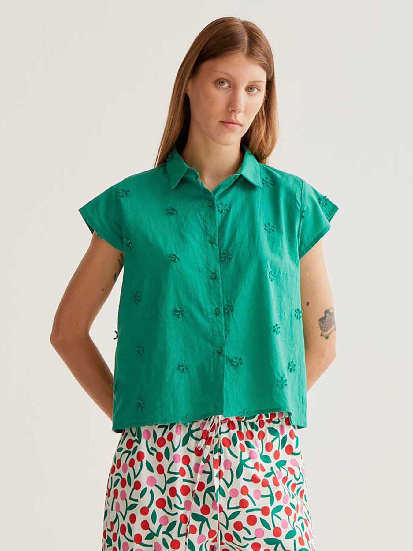Compania Fantastica Short Sleeve Flower Shirt