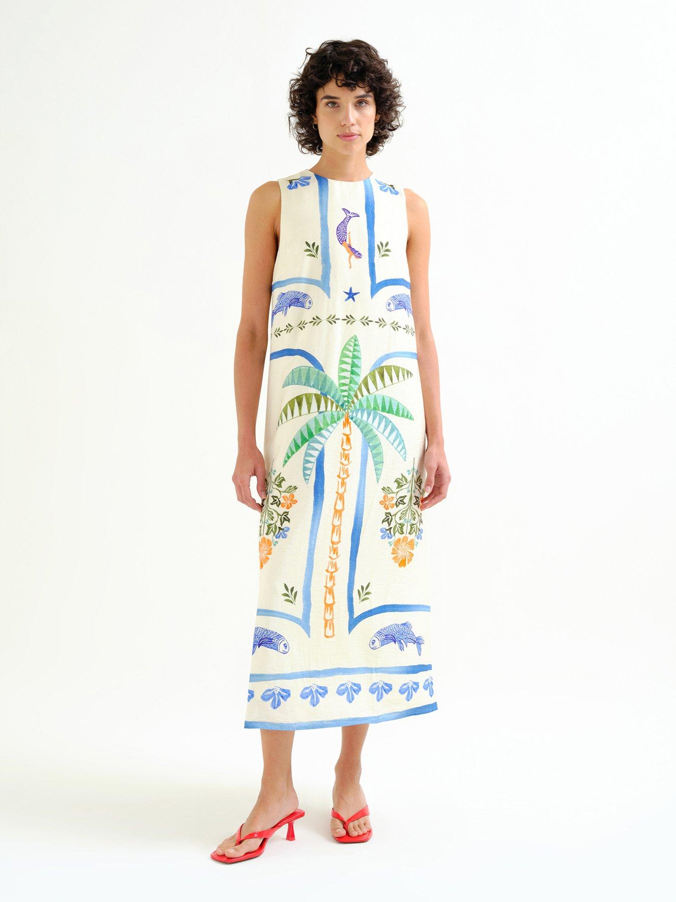 Compania Fantastica PALM & MERMAID LONG DRESS
