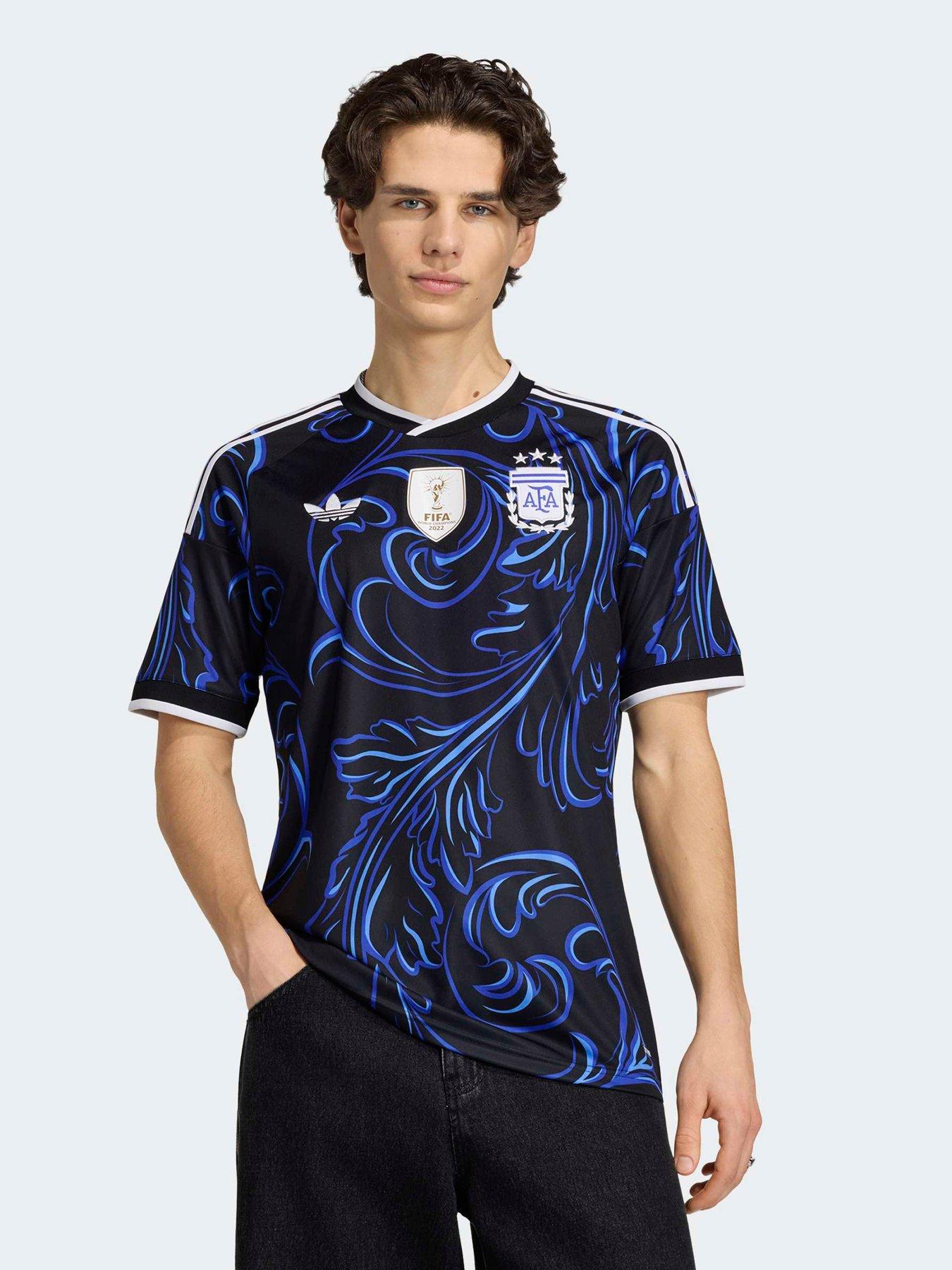 ウェア  Argentina  Replica Jersey 2xl adidas Mens Argentina 26 Away Replica Football Shirt - Black | Very