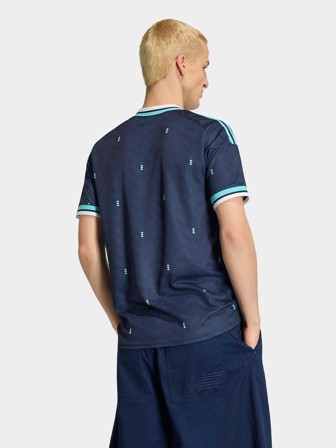 adidas Mens Germany 26 Away Replica Football Shirt - Navy | Very