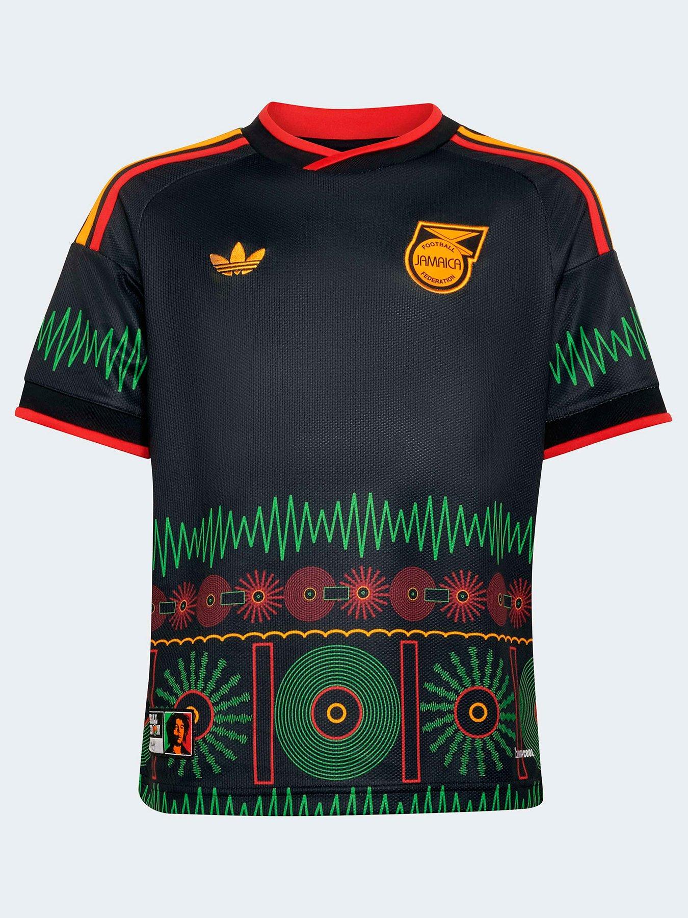 adidas Junior Jamaica Away Replica Football Shirt - Black