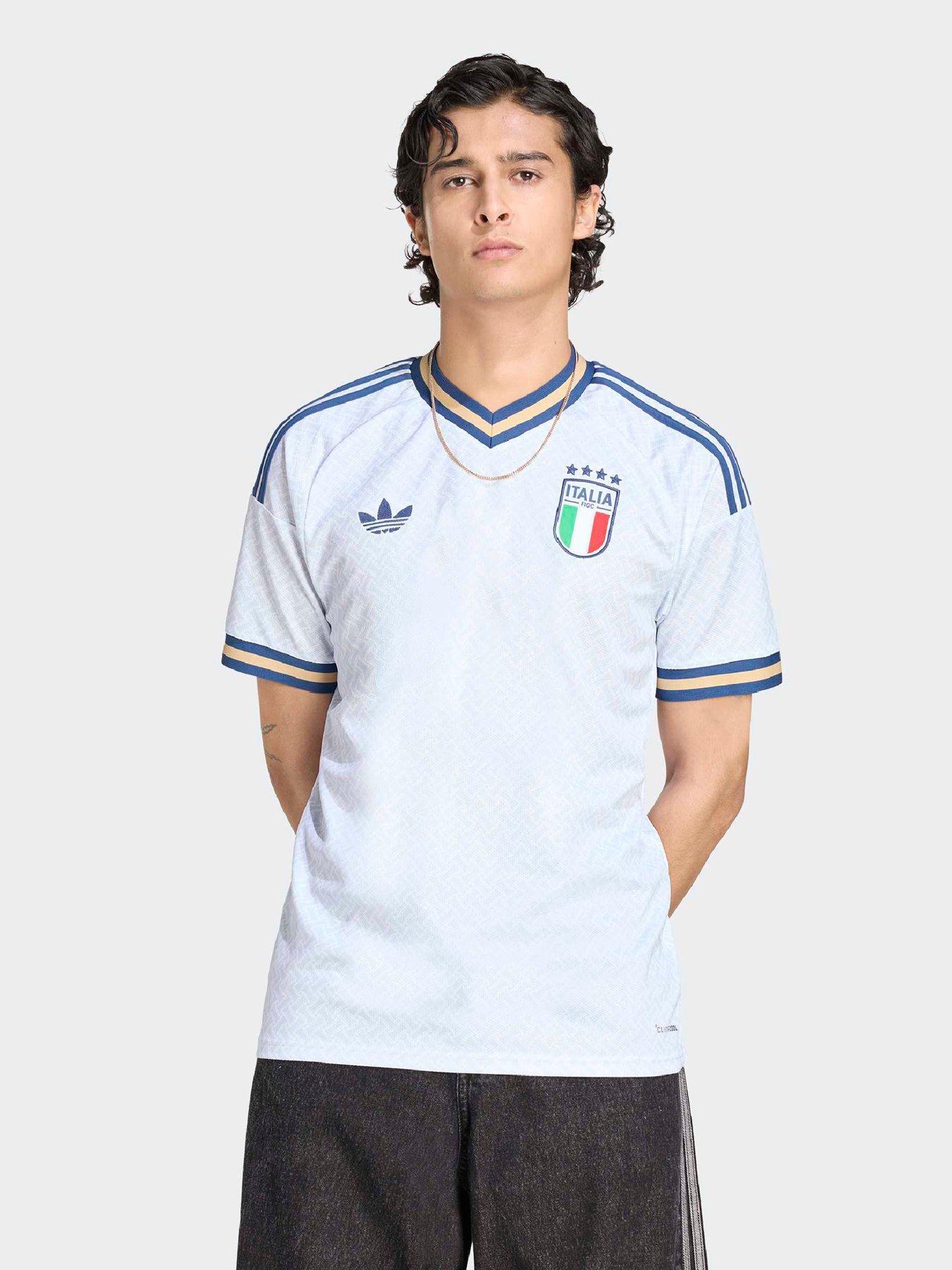 adidas Mens Italy Away Replica Football Shirt - White