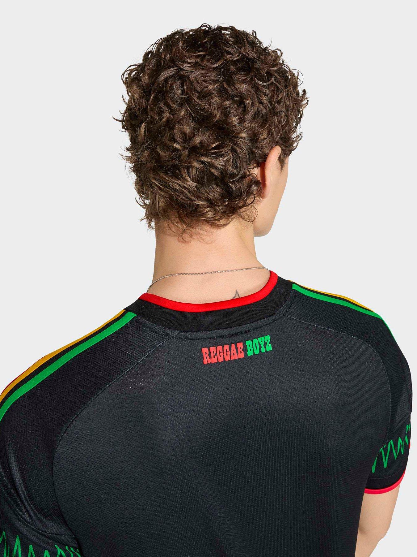 Image 4 of 4 of adidas Mens Jamaica 26 Away Replica Football Shirt - Black