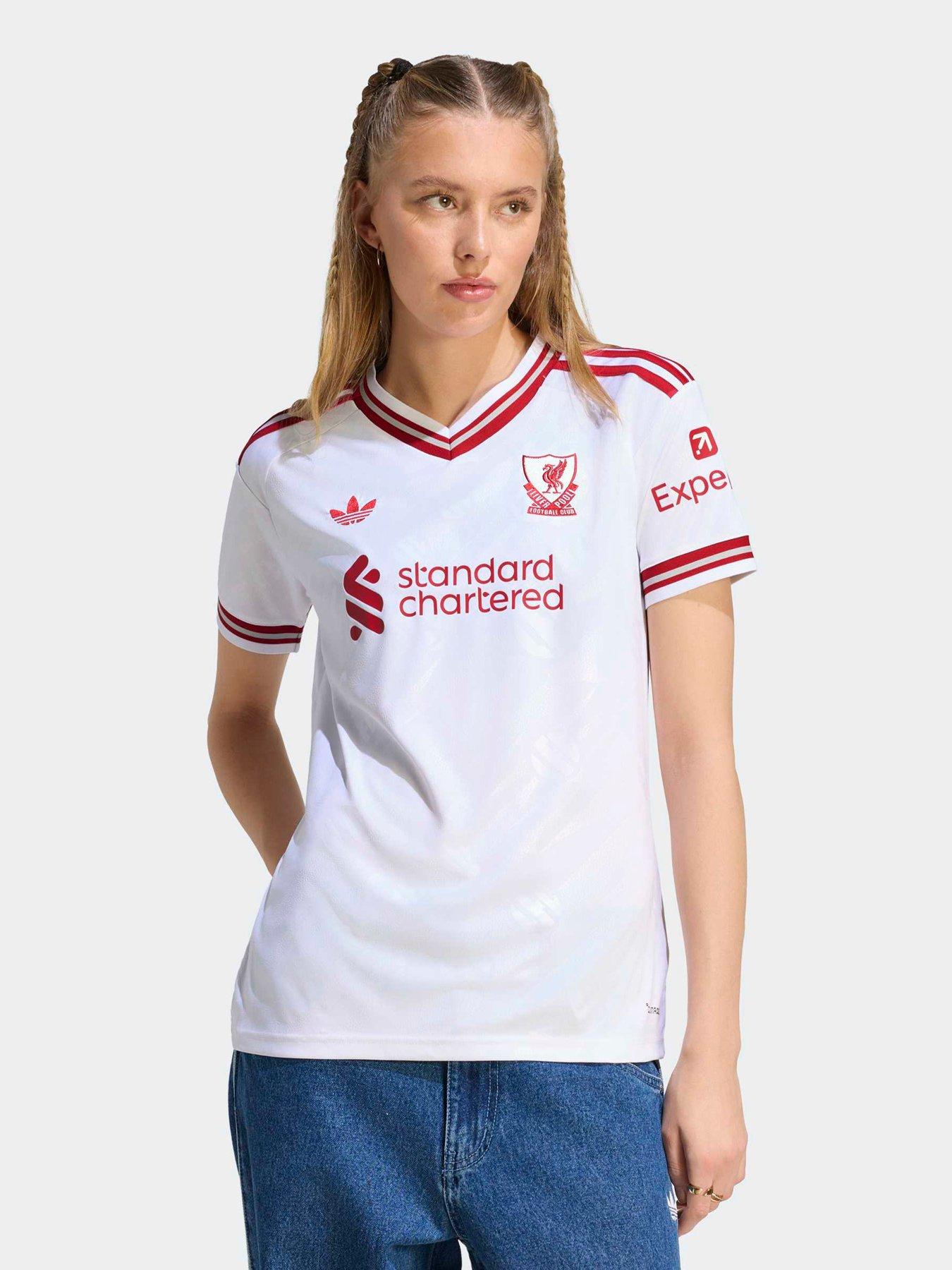adidas Womens Liverpool Fc 26/27 Away Stadium Replica Shirt, White, Size L, Women