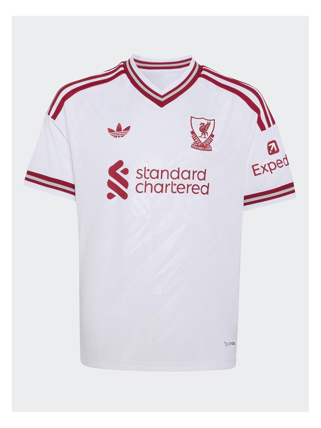 Image 2 of 6 of adidas Junior Liverpool Fc 26/27 Away Stadium Replica Shirt - White