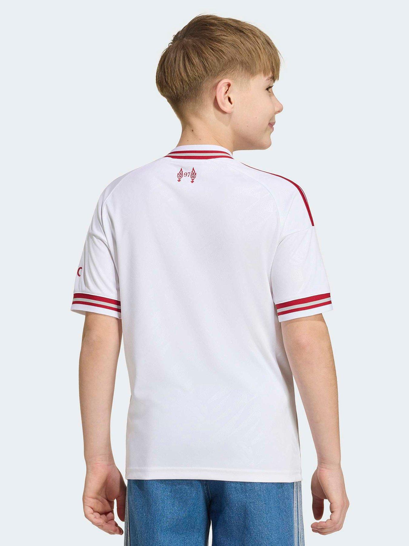 Image 3 of 6 of adidas Junior Liverpool Fc 26/27 Away Stadium Replica Shirt - White