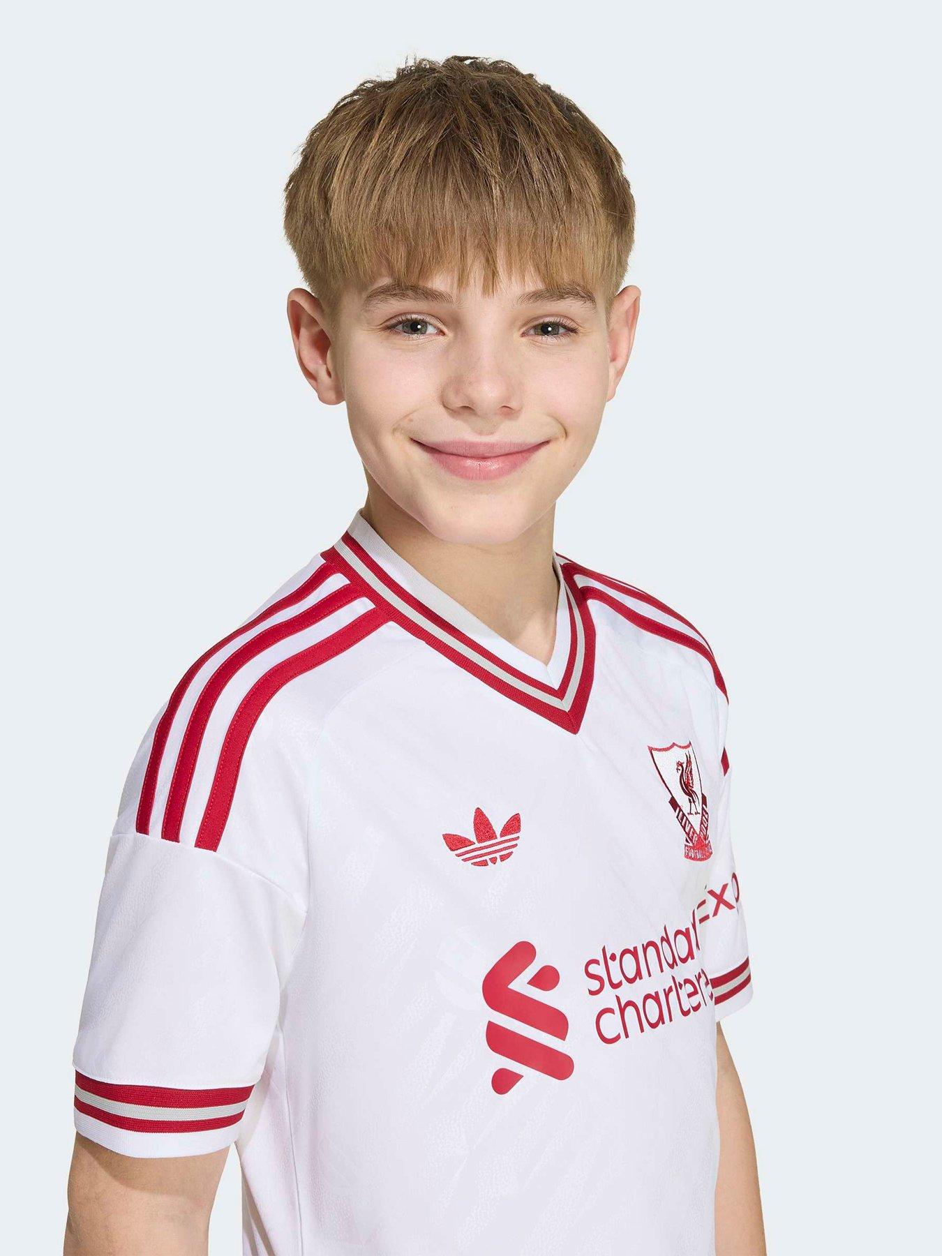 Image 5 of 6 of adidas Junior Liverpool Fc 26/27 Away Stadium Replica Shirt - White