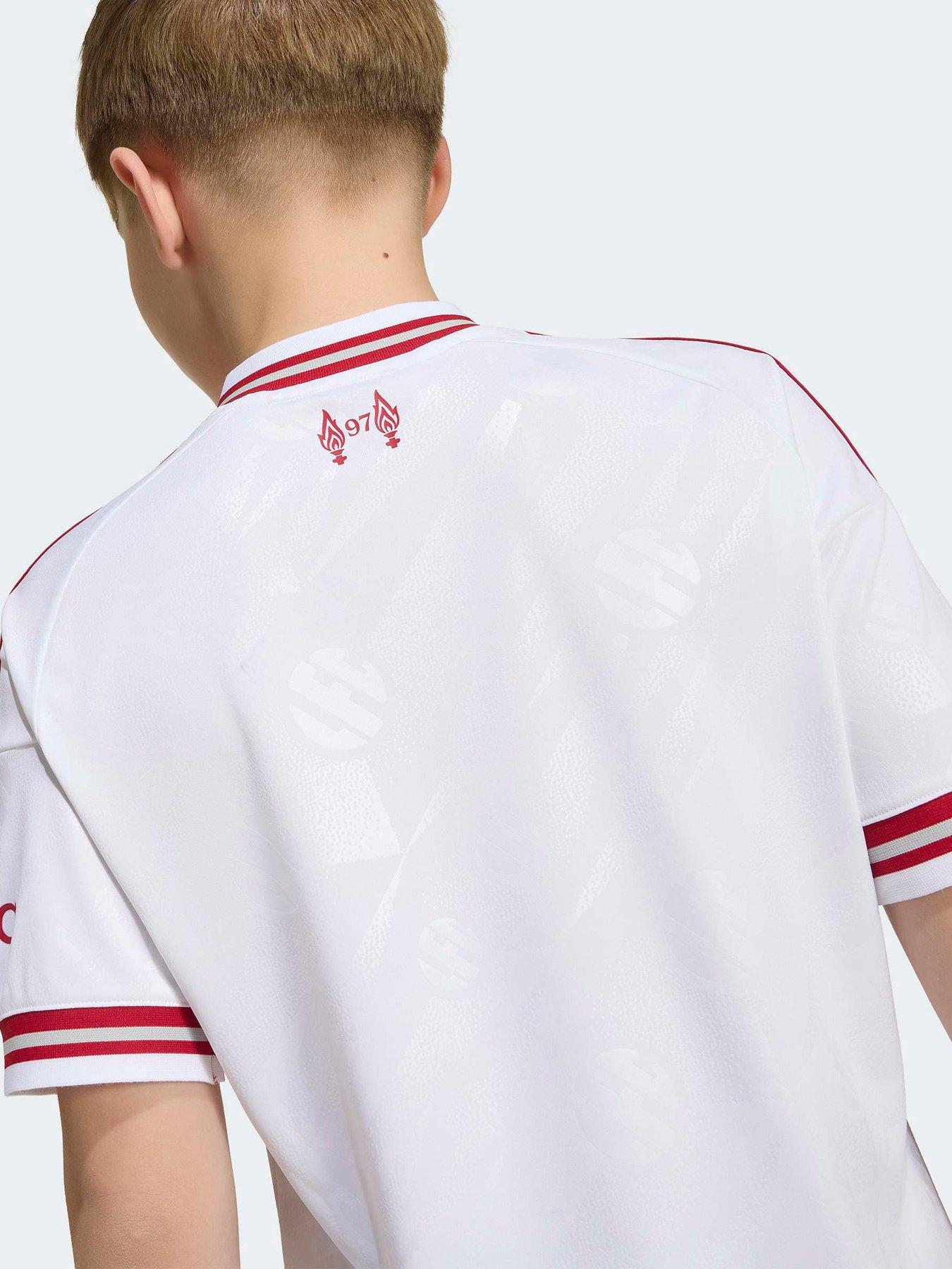 Image 6 of 6 of adidas Junior Liverpool Fc 26/27 Away Stadium Replica Shirt - White