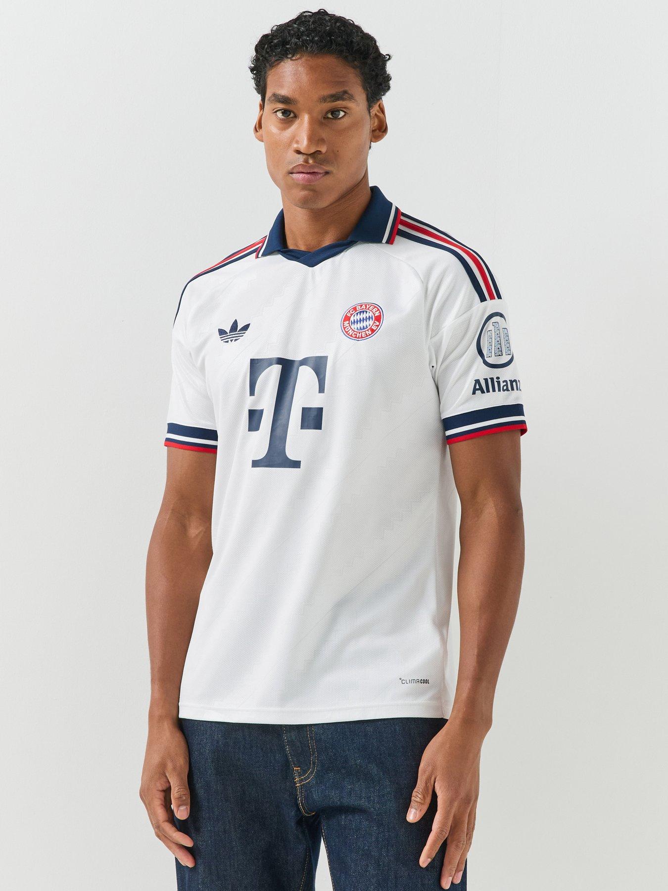 adidas Mens Fc Bayern Munich 26/27 Away Stadium Replica Shirt - White