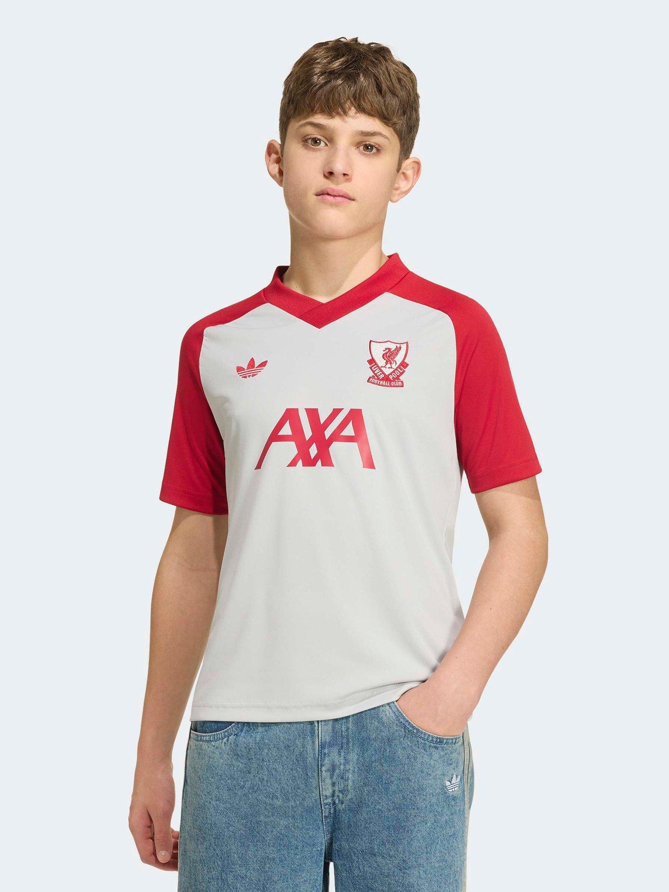 Adidas Junior Liverpool Fc 26/27 Away Pre Match Shirt - Grey