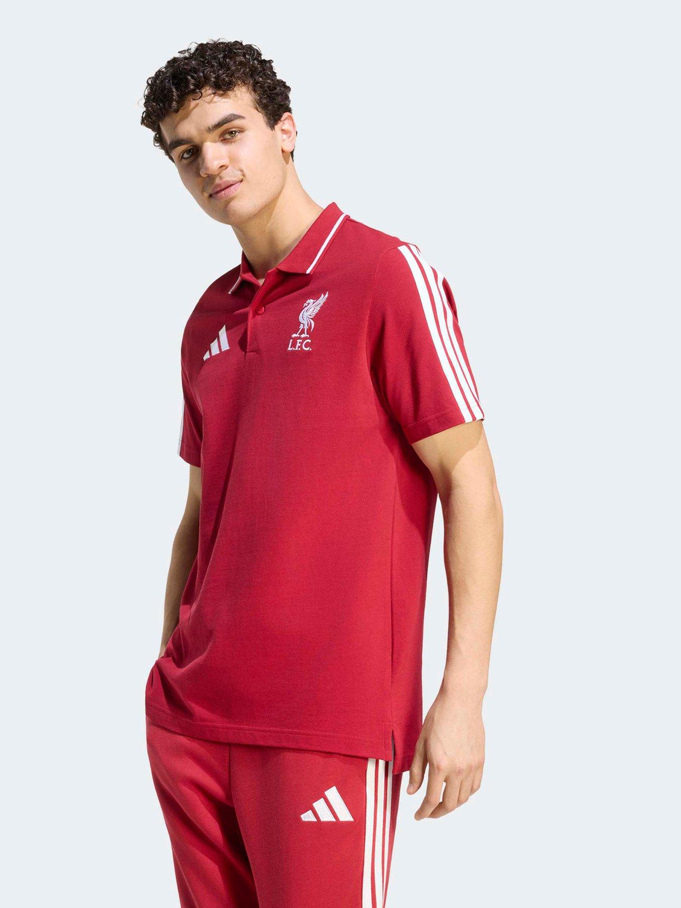 Image 1 of 5 of adidas Mens Liverpool FC DNA Polo Shirt - Red