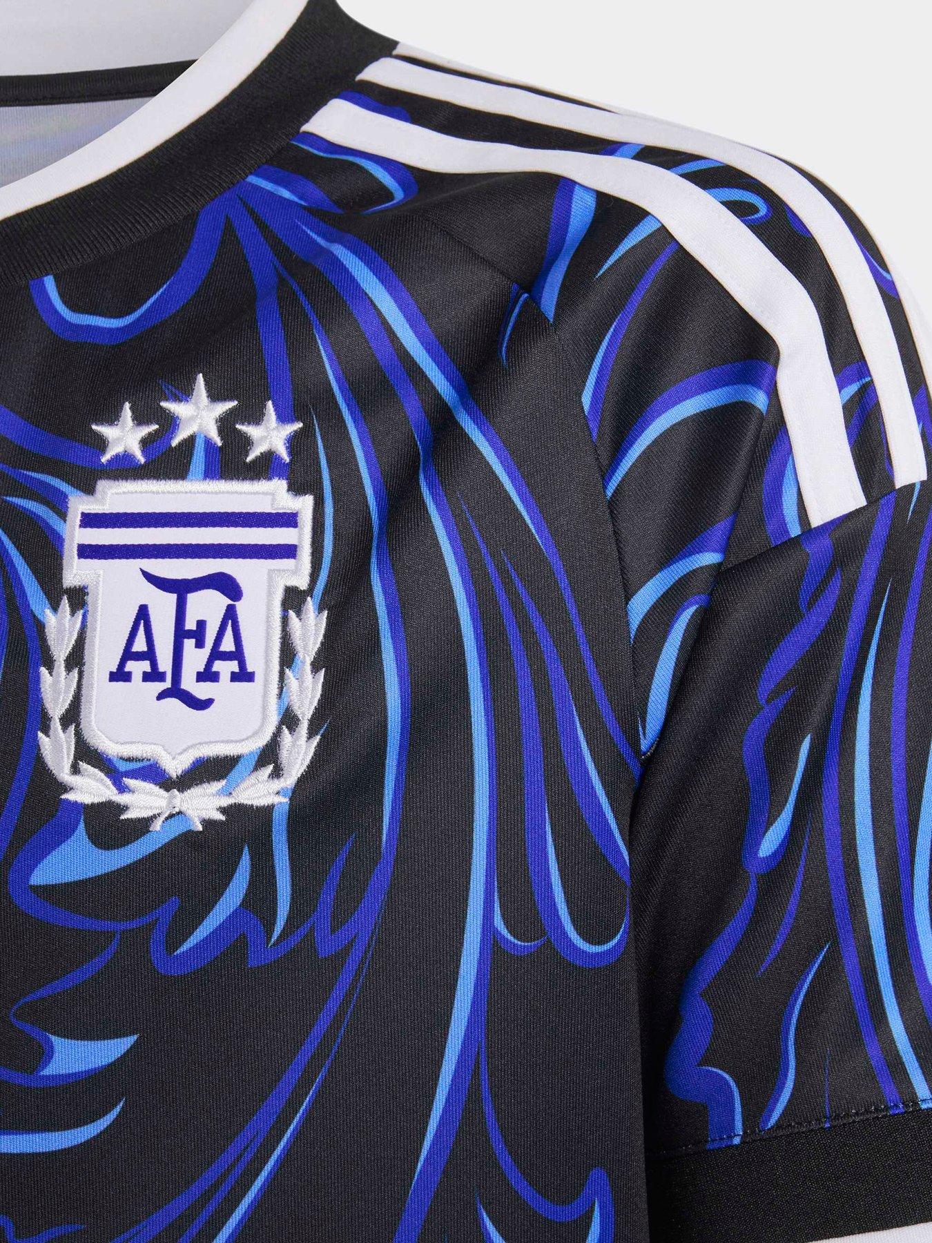 Image 3 of 4 of adidas Junior Argentina 26 Messi 10 Away Replica Football Shirt - Black
