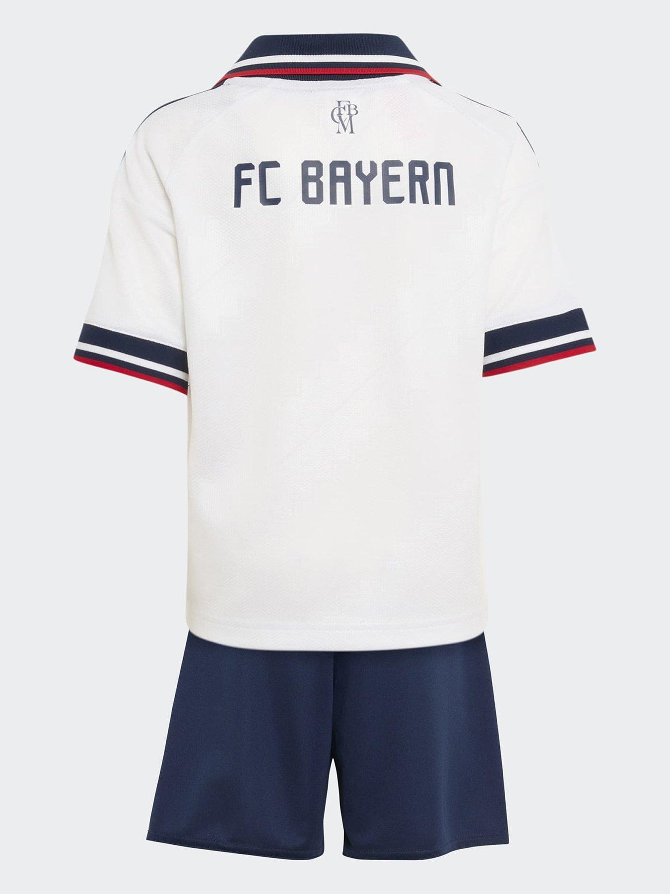 Image 3 of 6 of adidas Junior Fc Bayern Munich 26/27 Away Mini Kit - White