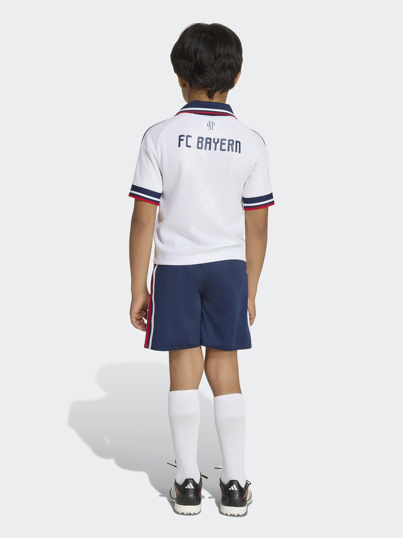 Image 6 of 6 of adidas Junior Fc Bayern Munich 26/27 Away Mini Kit - White