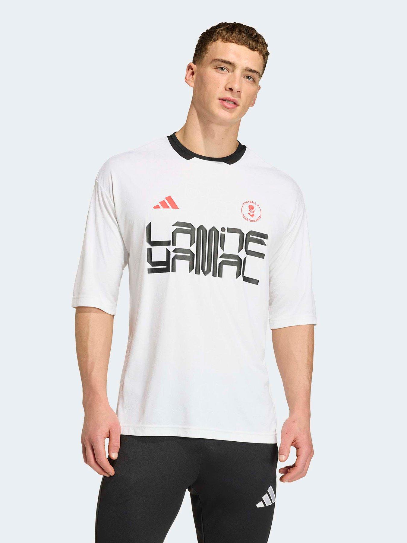 adidas Mens Lamine Yamal Football Training T-Shirt, White, Size Xl, Men