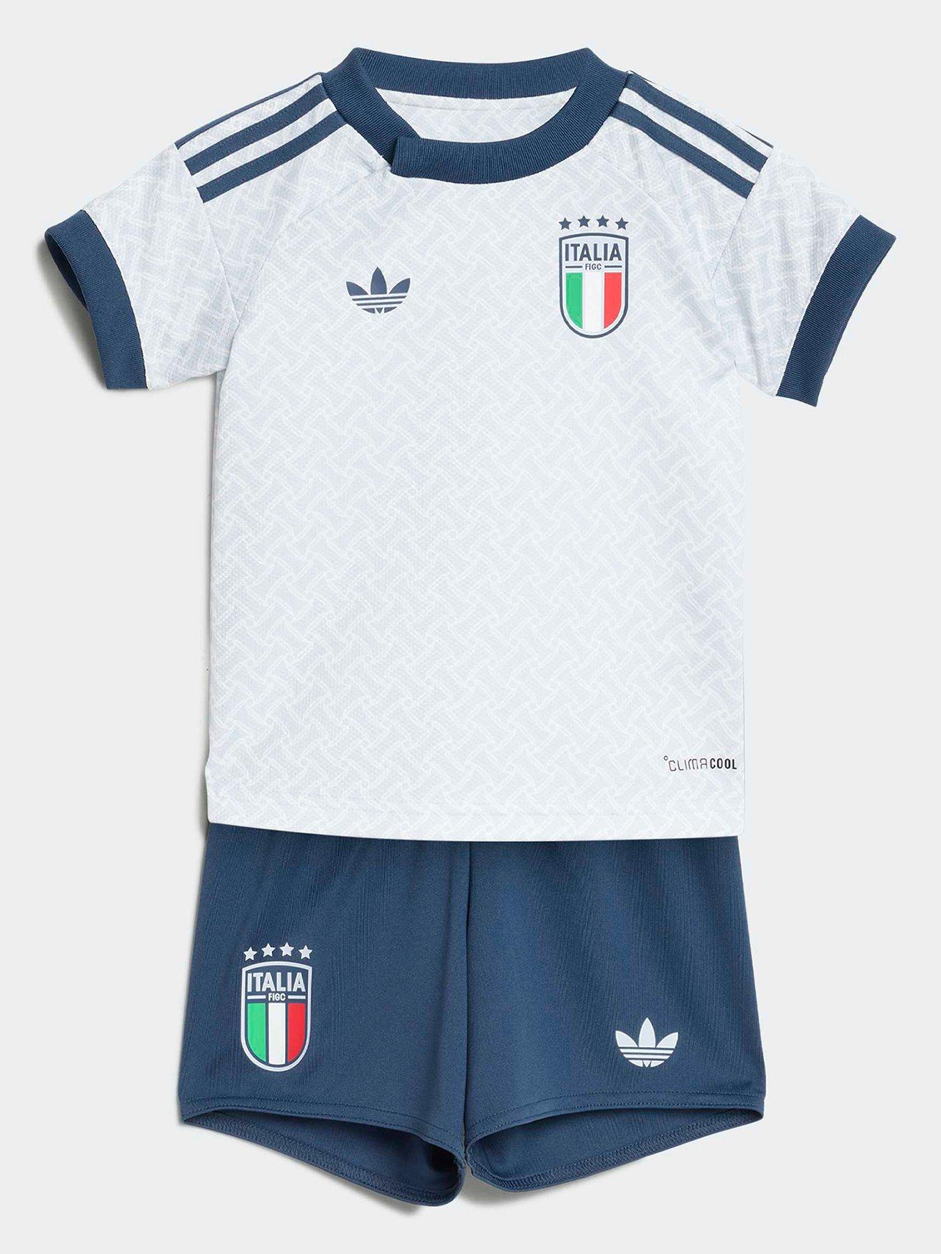 adidas Italy Away Replica Baby Football Kit - White