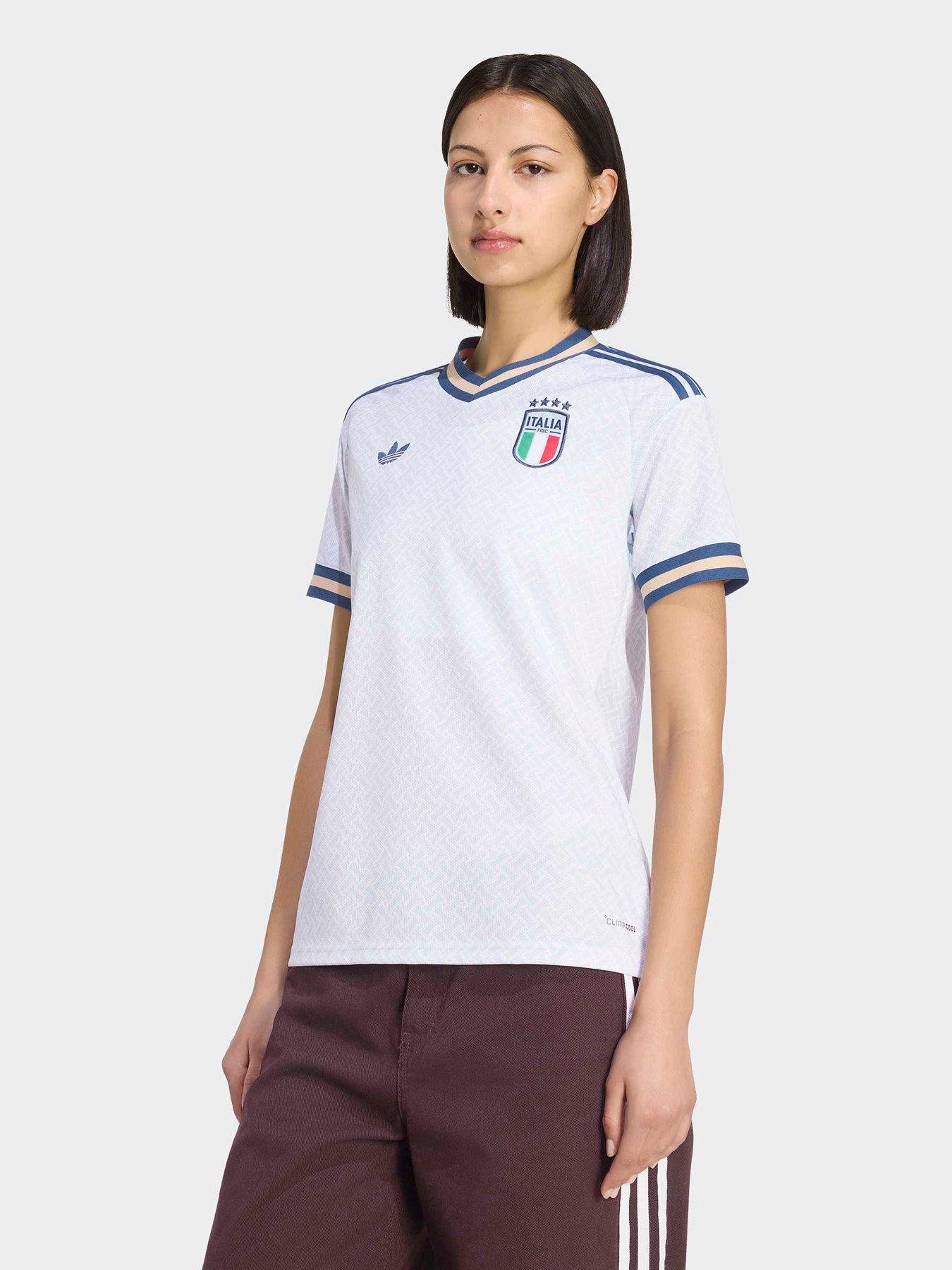 adidas Womens Italy Away Replica Football Shirt - White