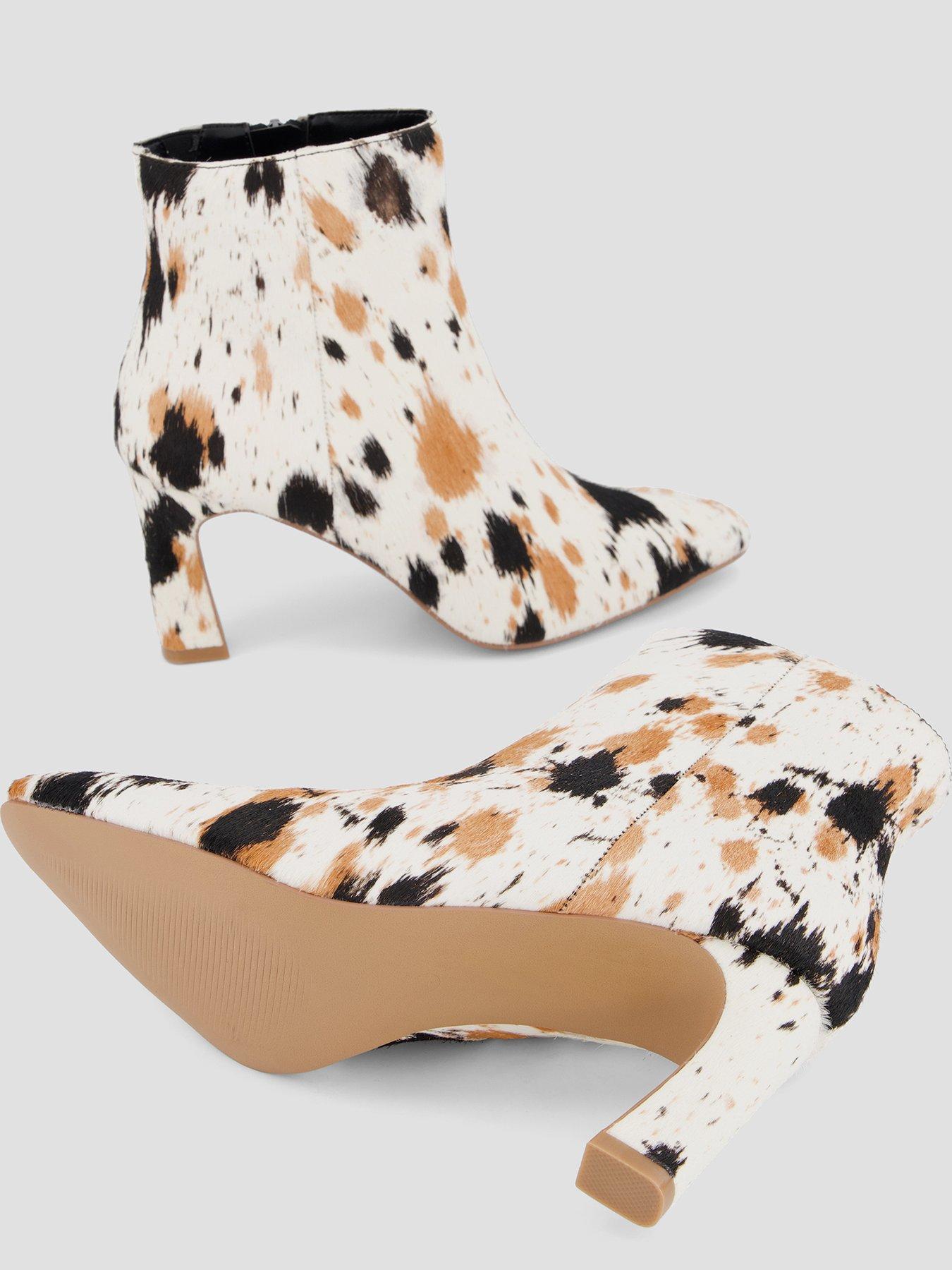 Image 4 of 7 of The Very Collection Womens Real Leather Heeled Ankle Boots - Brown