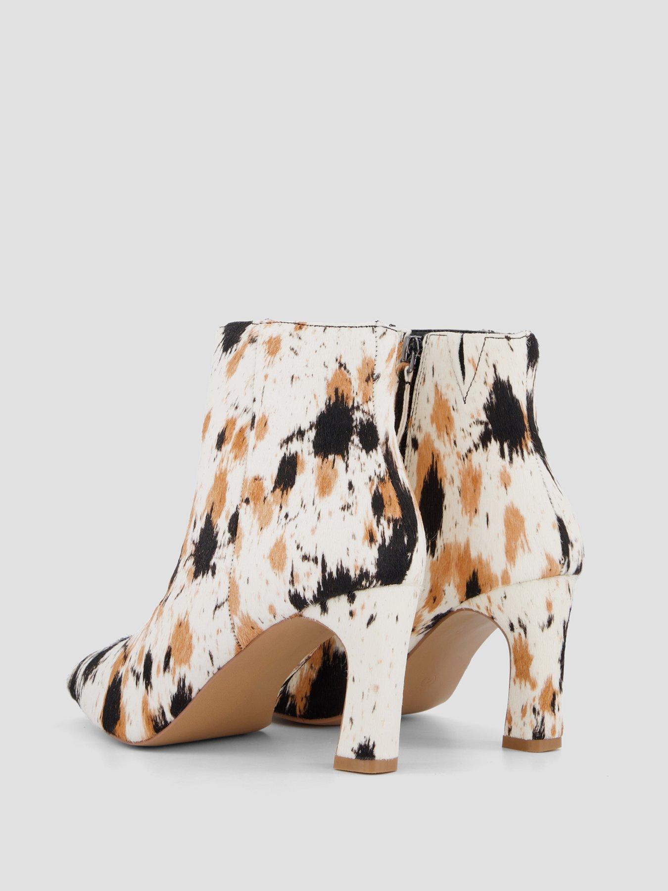 Image 6 of 7 of The Very Collection Womens Real Leather Heeled Ankle Boots - Brown