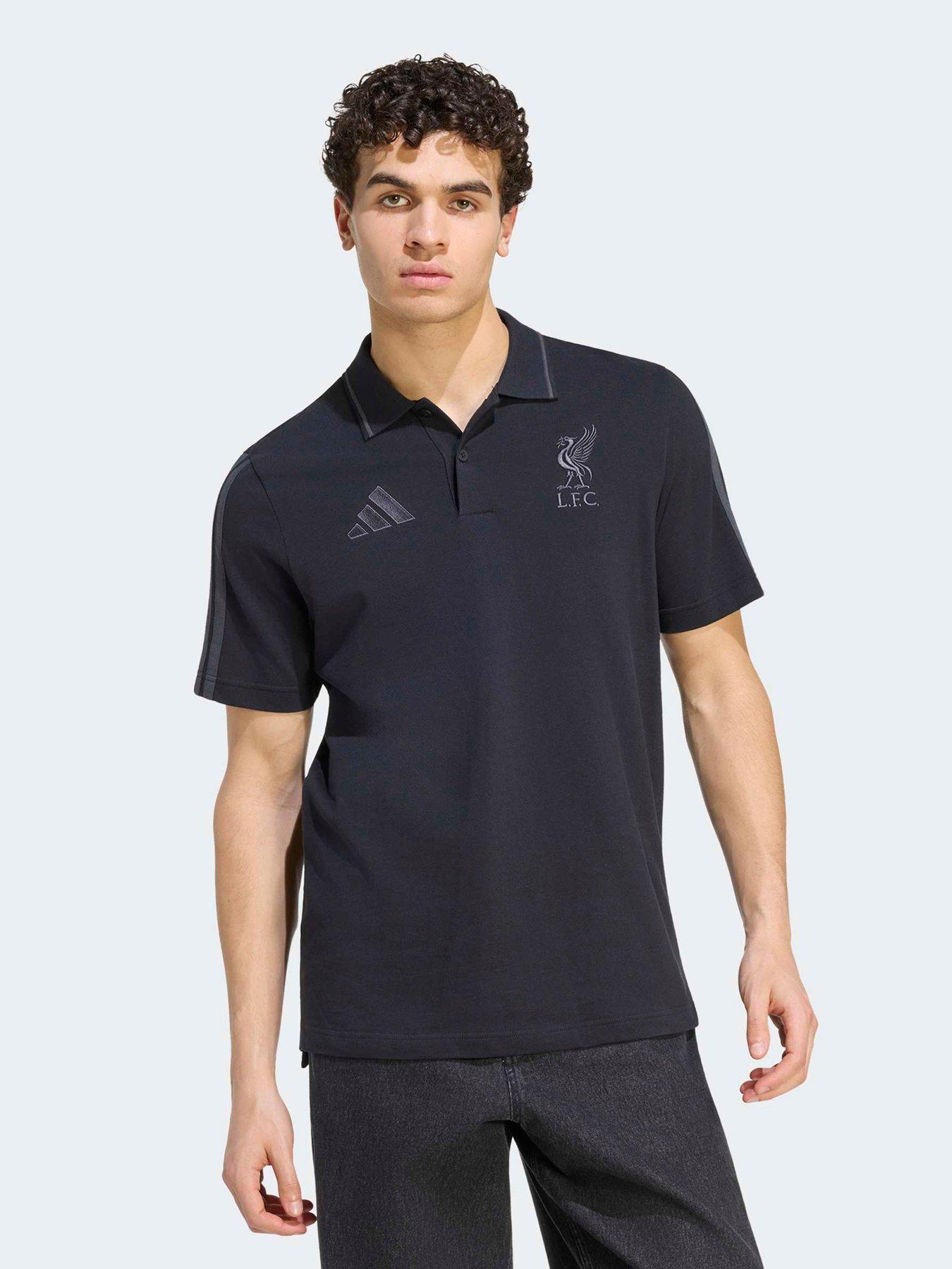 Image 1 of 5 of adidas Mens Liverpool FC DNA Polo Shirt - Black