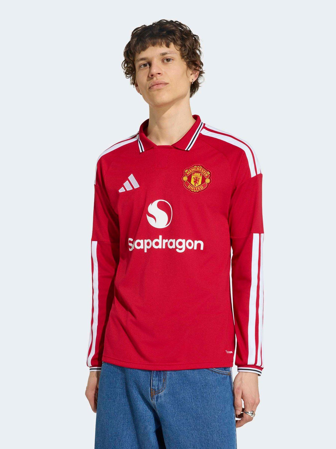 adidas PRE ORDER Mens Manchester United 26/27 Home Long Sleeve Stadium Replica Shirt - Red