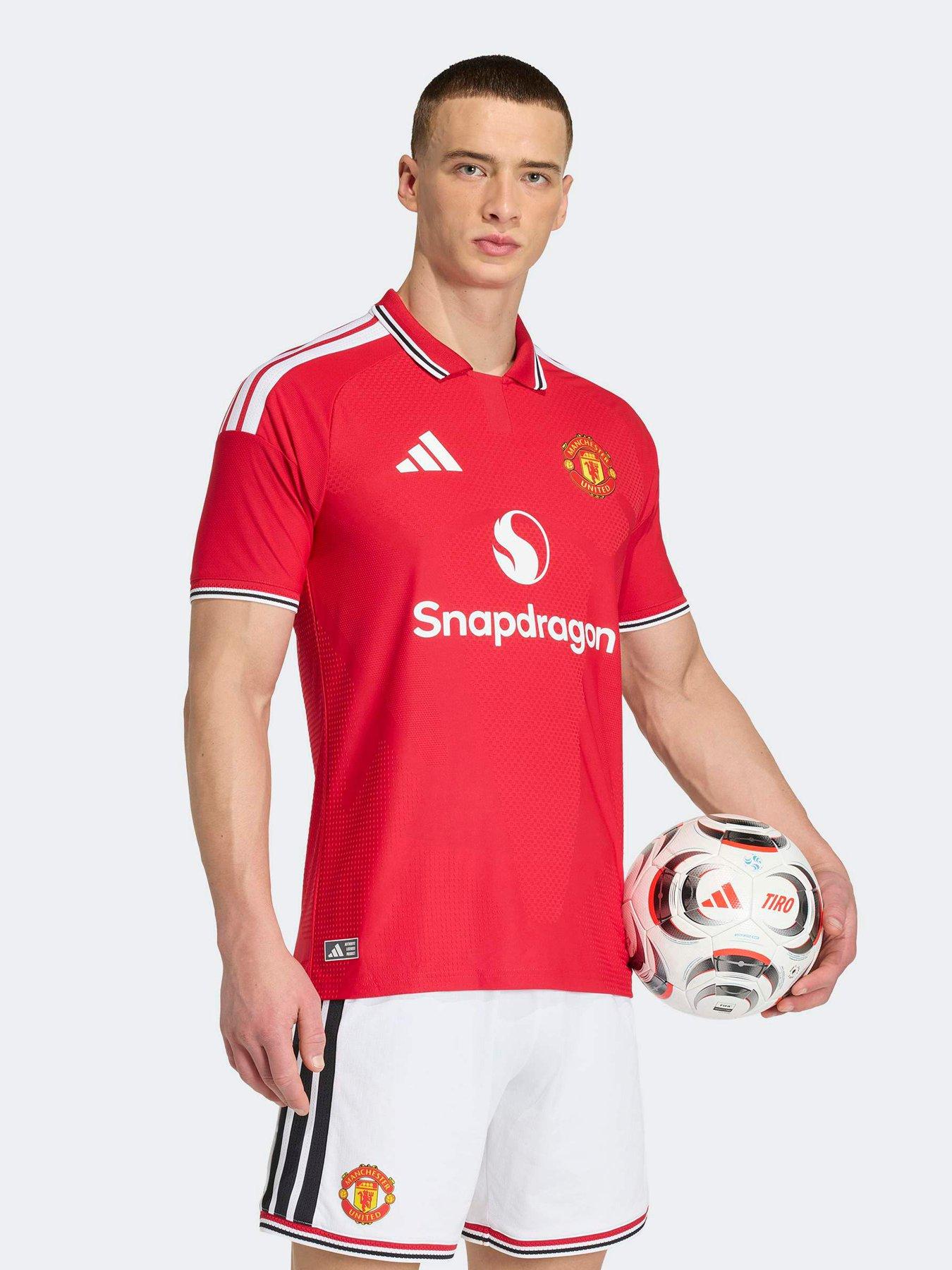 adidas Mens Manchester United 26/27 Home Authentic Replica Shirt - Red