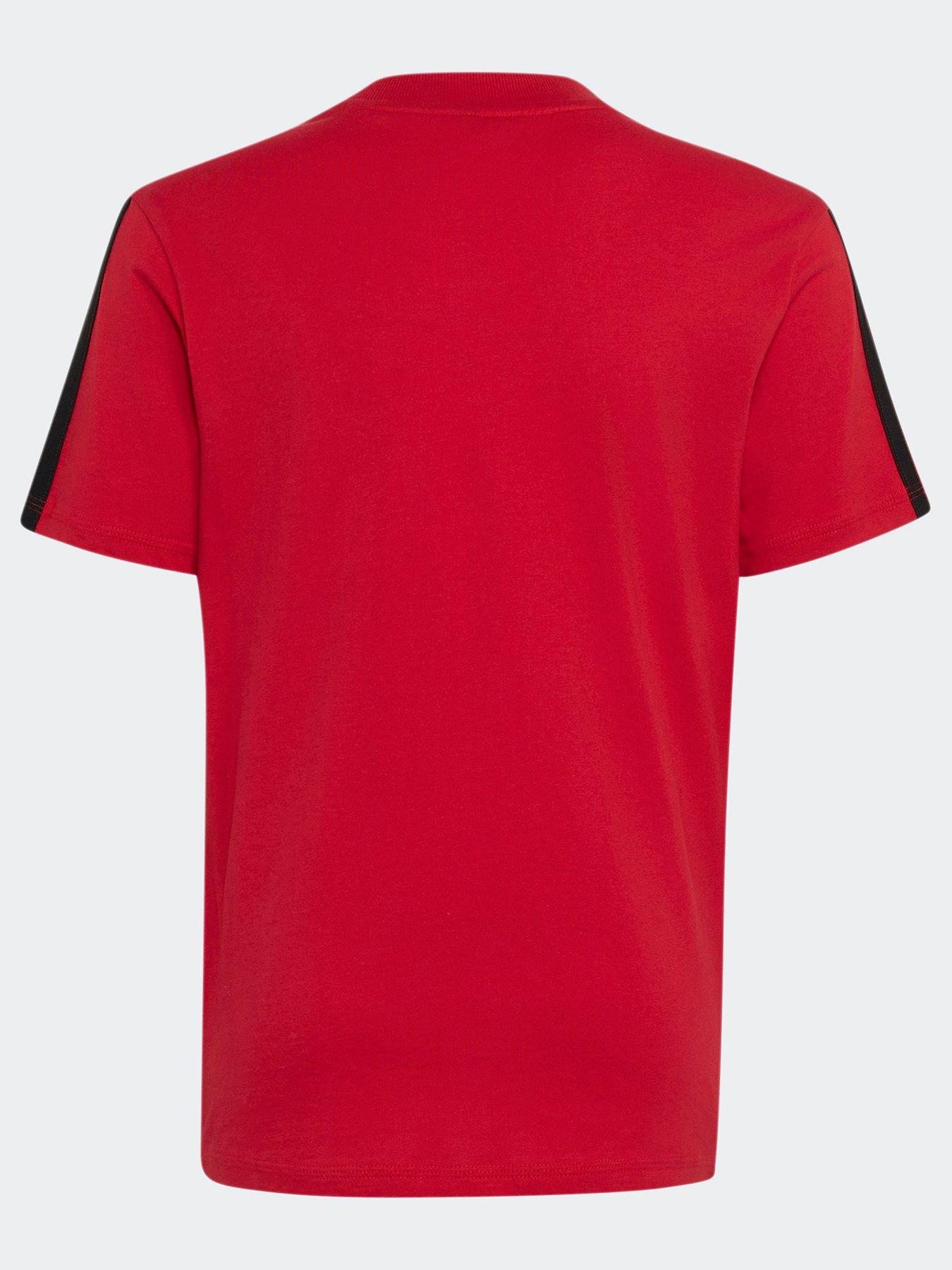 Image 2 of 2 of adidas Junior Manchester United DNA T-Shirt - Red