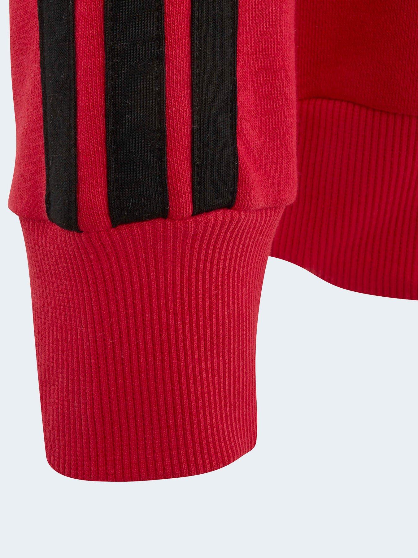 Image 4 of 5 of adidas Junior Manchester United DNA Hoodie - Red