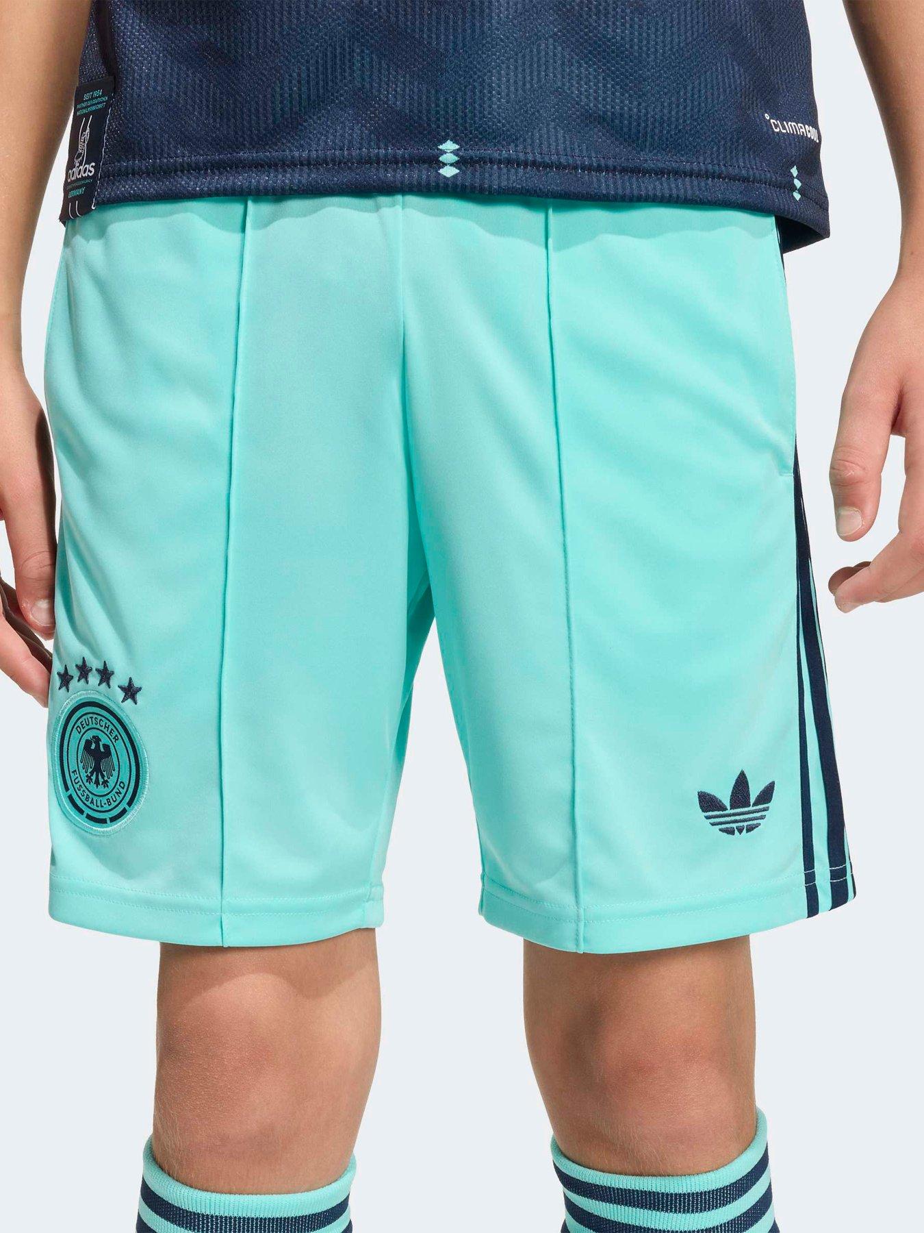 Adidas Junior Germany 26 Away Replica Football Shorts - Blue