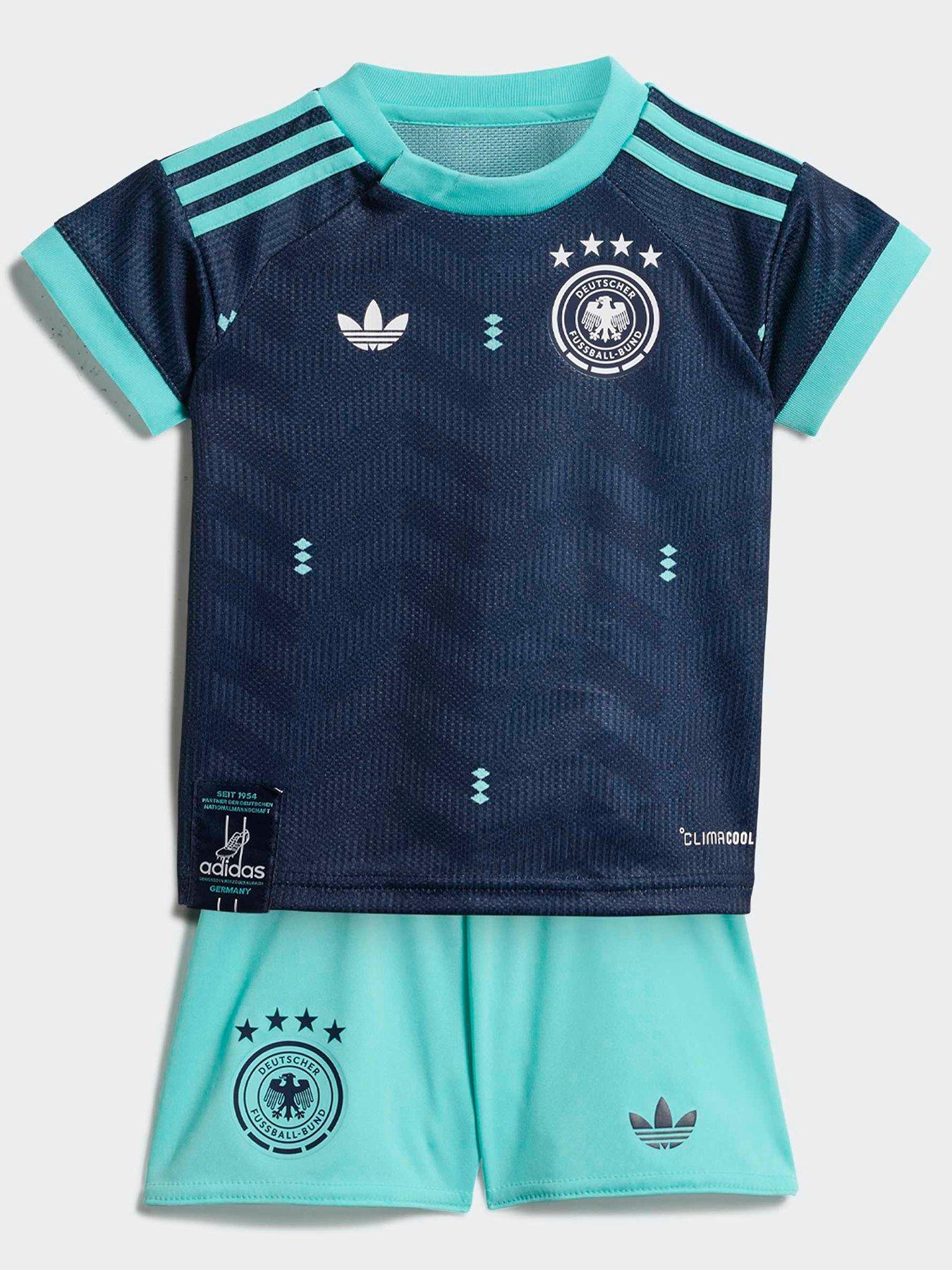 Image 1 of 4 of adidas Germany 26 Away Replica Baby Football Kit - Navy