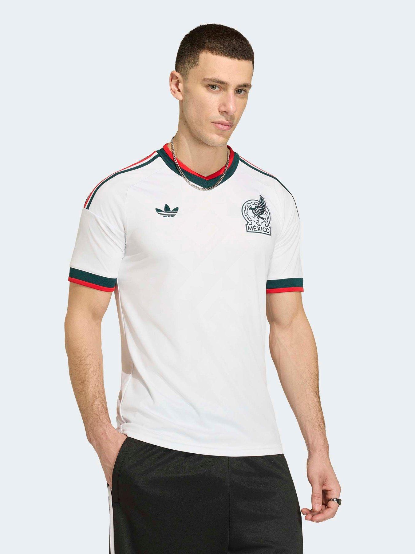 adidas Mens Mexico Away Replica Football Shirt - White