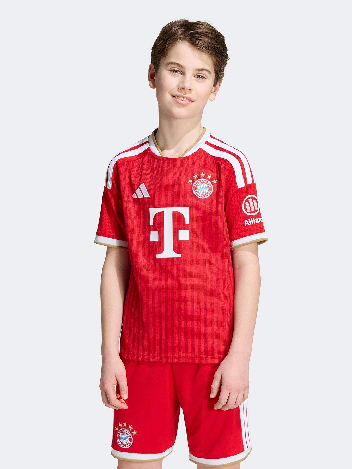 Image 1 of 6 of adidas Junior Fc Bayern Munich 26/27 Home Stadium Replica Shirt - Red