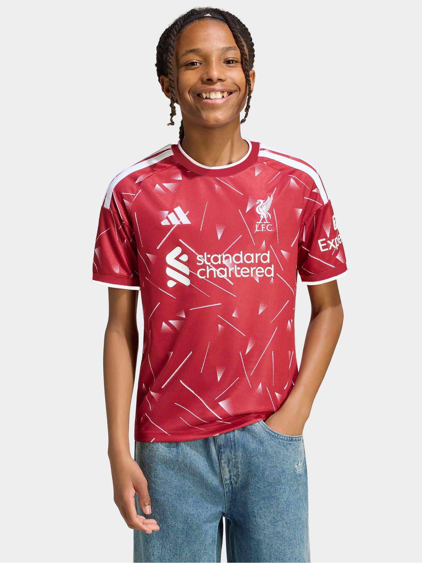 Image 1 of 6 of adidas Junior Liverpool Fc 26/27 Home Stadium Replica Shirt - Red