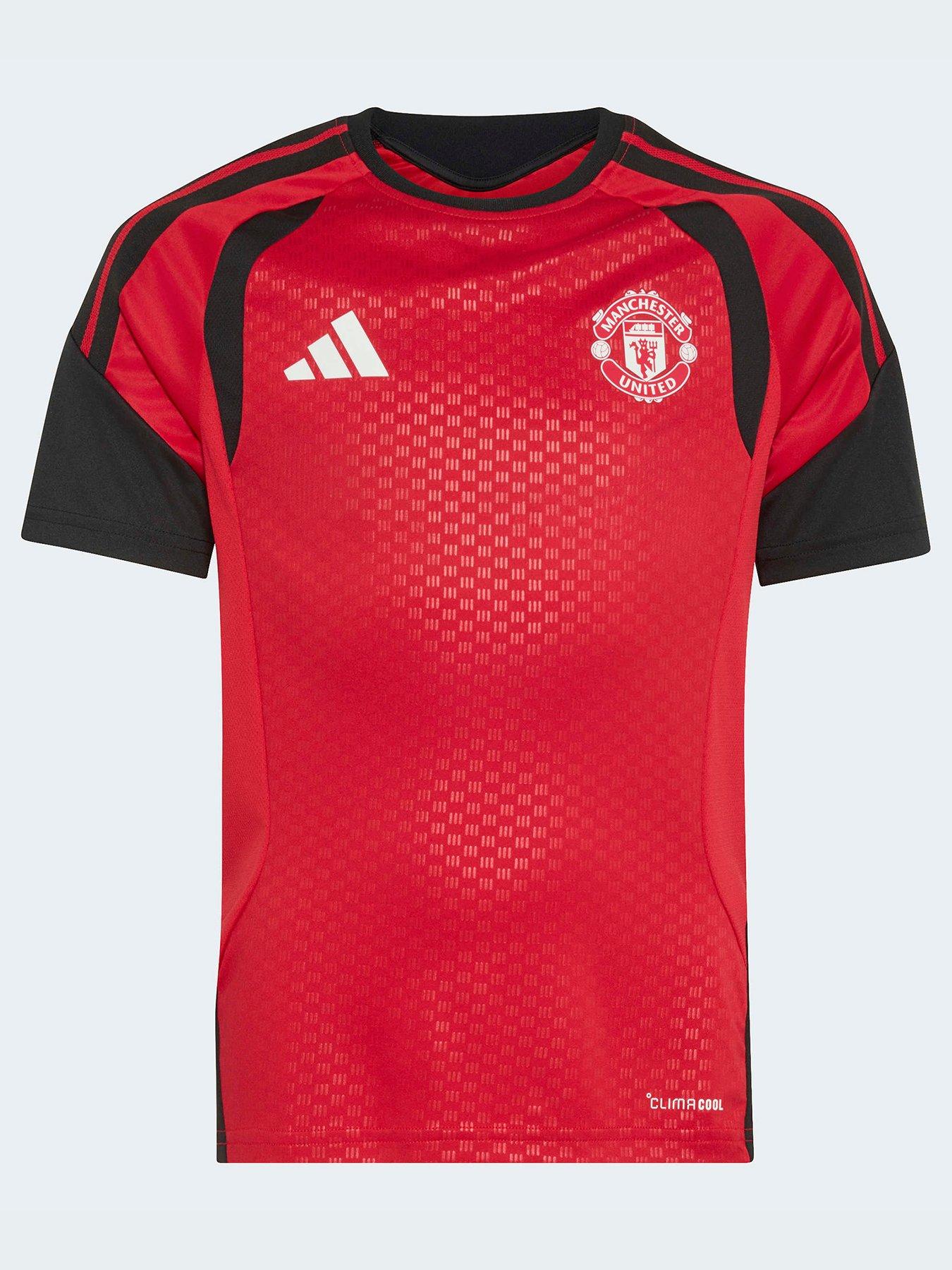 Image 1 of 5 of adidas Junior Manchester United 26/27 Training Stadium Replica Shirt - Red