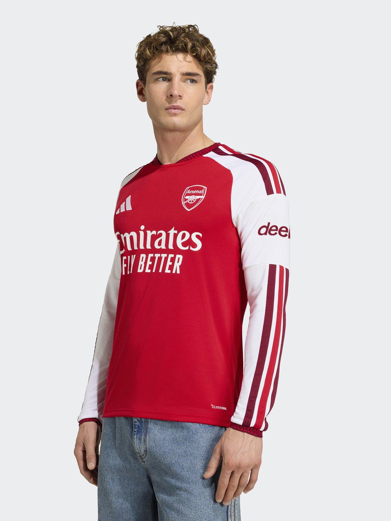 adidas PRE ORDER Mens Arsenal Fc 26/27 Home Long Sleeve Stadium Replica Shirt - Red