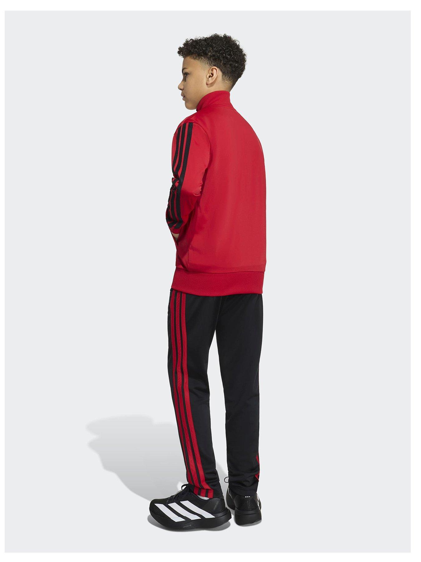 Image 3 of 5 of adidas Junior Manchetser United Tracksuit - Red