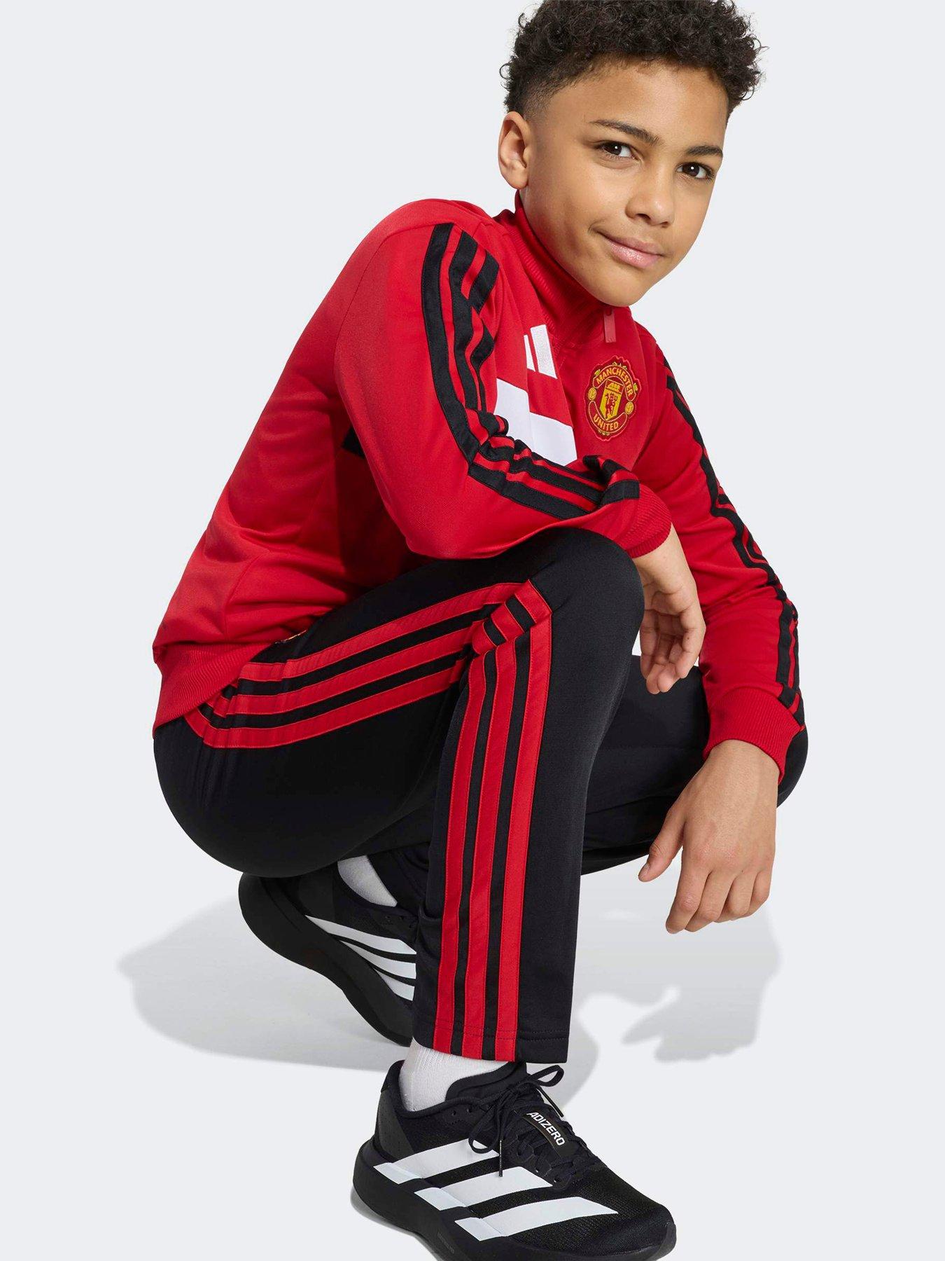 Image 5 of 5 of adidas Junior Manchetser United Tracksuit - Red