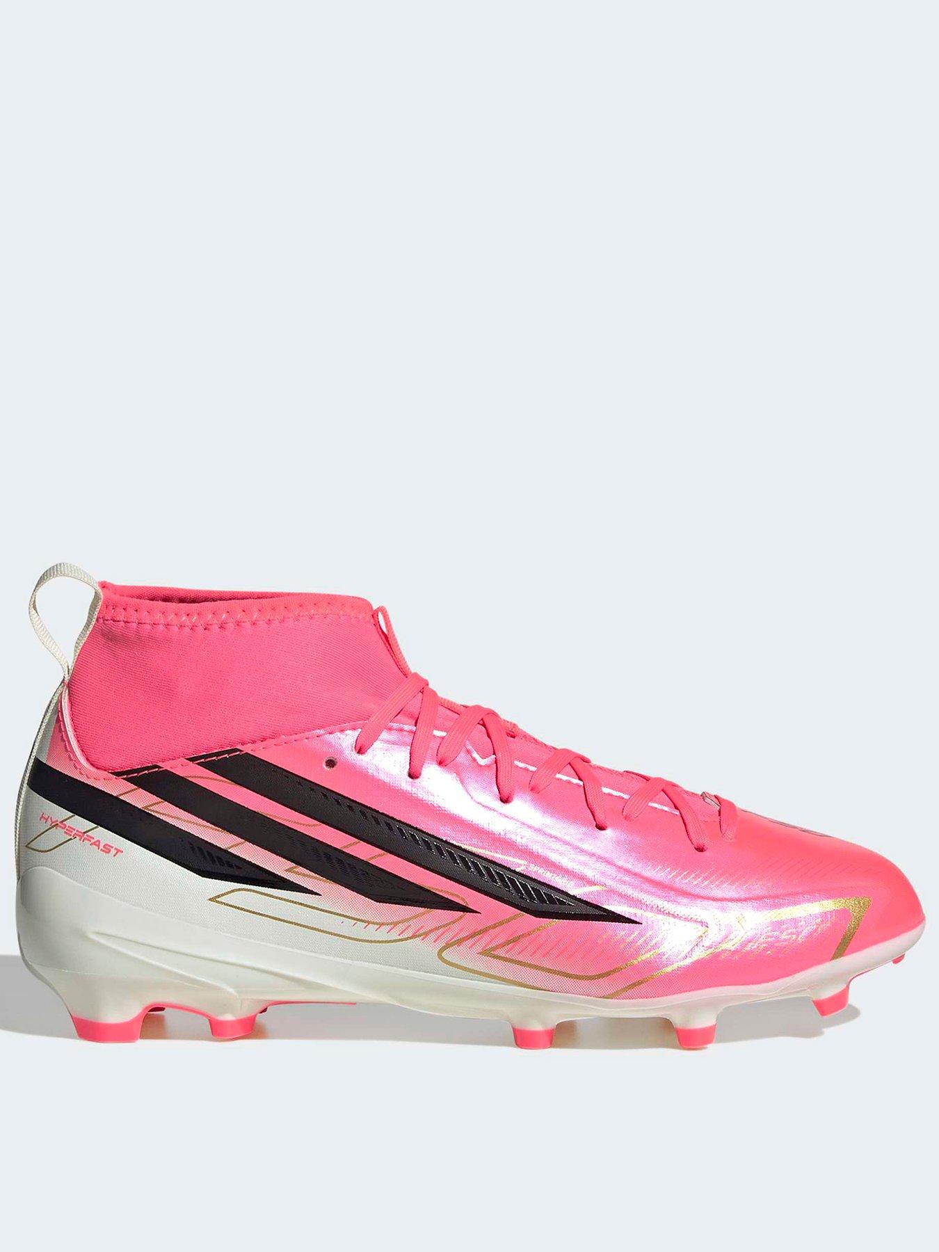 Adidas Junior F50 Hyperfast League Firm Ground Football Boots - Pink