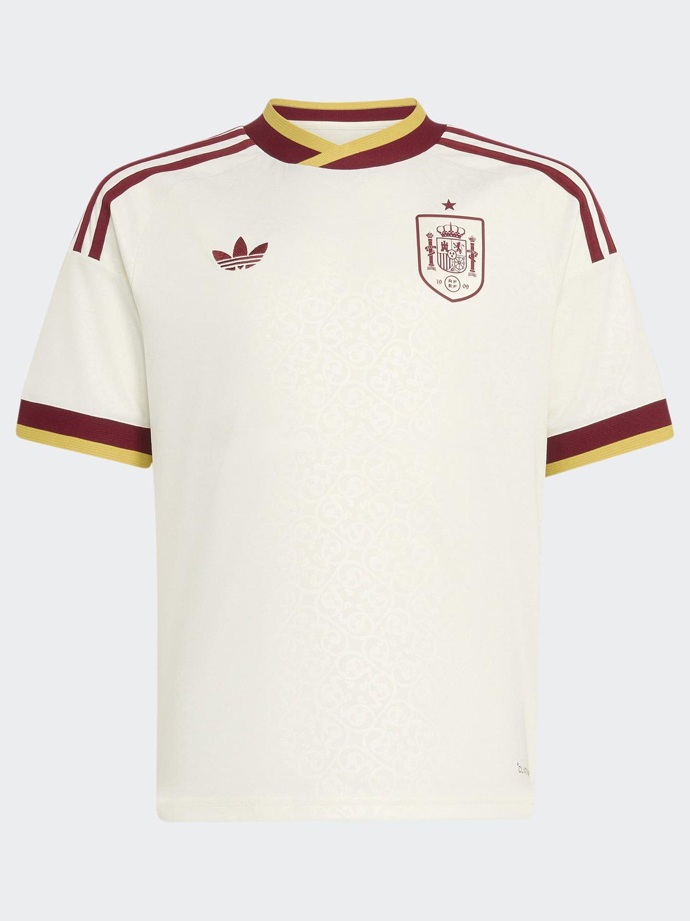 adidas Junior Spain Away Replica Football Shirt - White