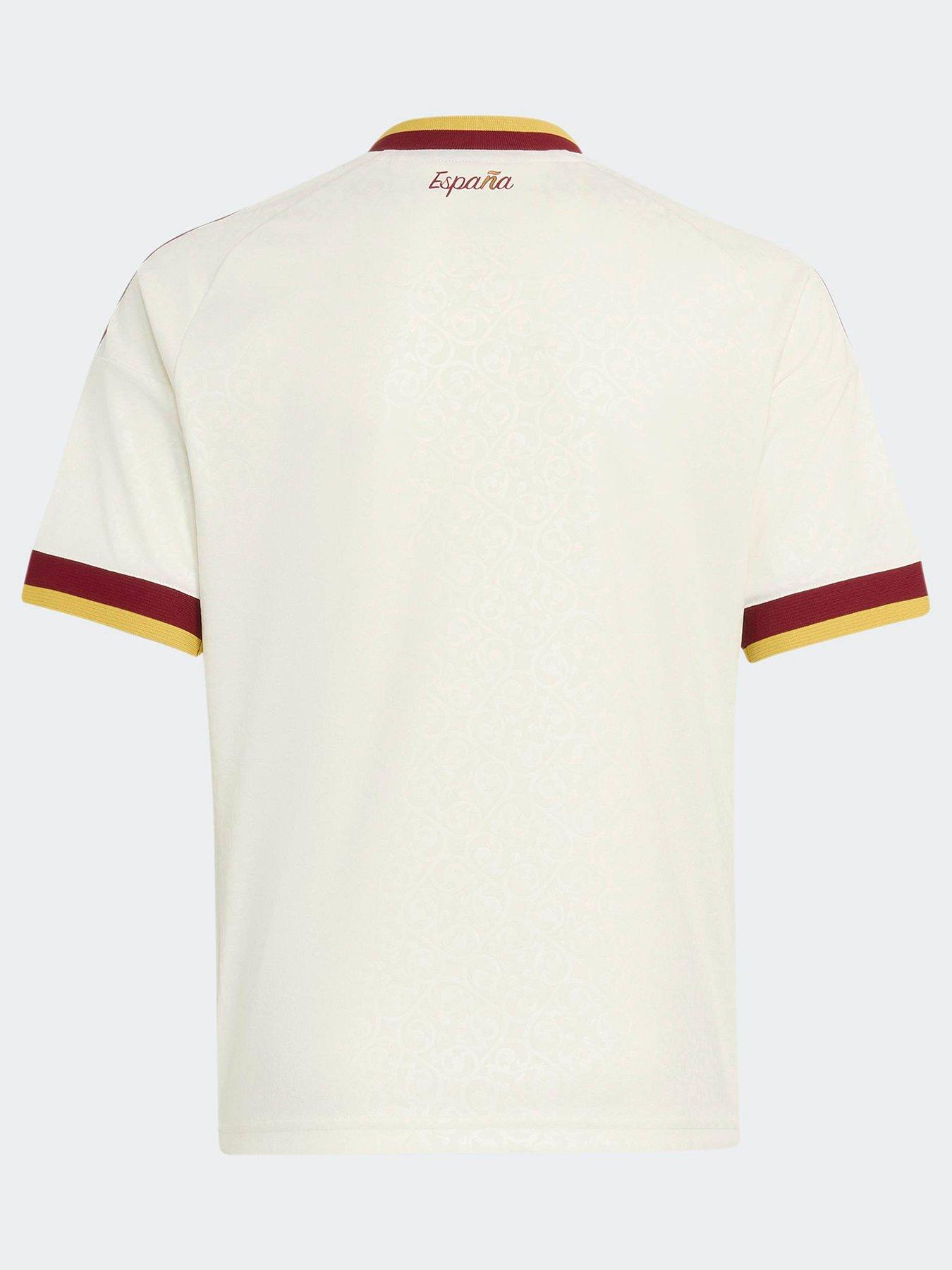 Image 2 of 5 of adidas Junior Spain 26 Away Replica Football Shirt - White