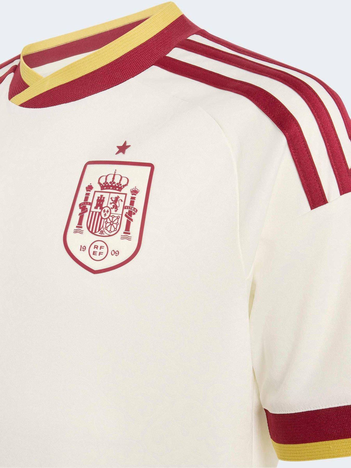 Image 4 of 5 of adidas Junior Spain 26 Away Replica Football Shirt - White