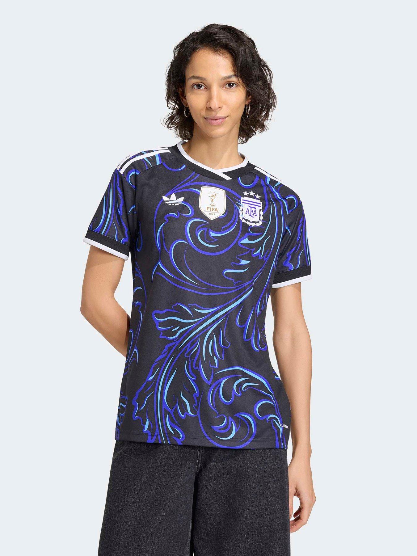 Adidas Womens Argentina 26 Away Replica Football Shirt - Black
