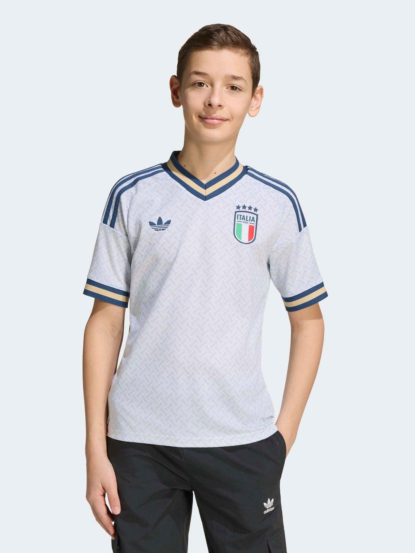 adidas Junior Italy Away Replica Football Shirt - White