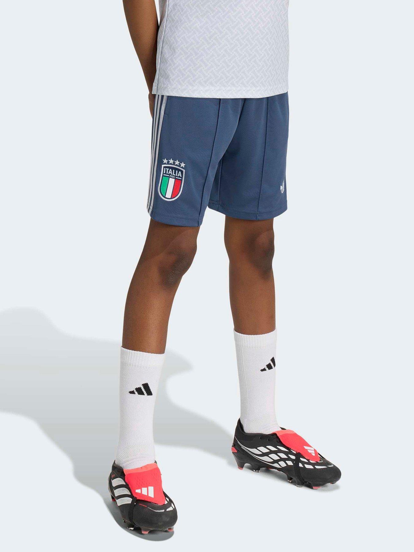 adidas Junior Italy Away Replica Football Shorts - Blue